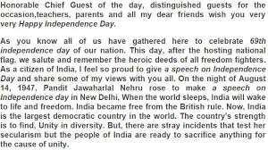    Independence Day Speech in Hindi for Students  Teachers  Kids    