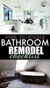 Bathroom Remodel Checklist Free Printable Download