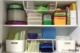how to organize food storage containers