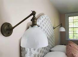 Sconce Lighting With White Milk Glass