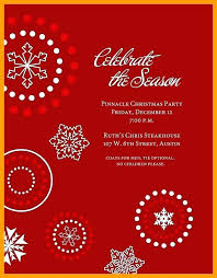 Free Holiday Party Invitation Templates Word 6 Birthday And