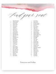 Wedding Seating Chart Minted