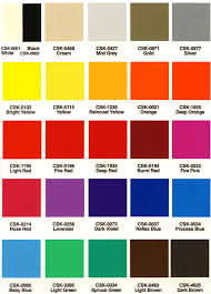 Color Chart Silk Screen Ink Selector