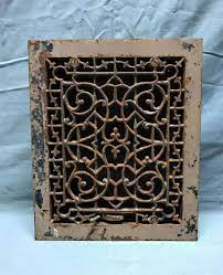 antique cast iron gothic floor register