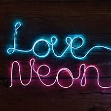 Make Your Own Neon Effect Sign 3m Neon String Light Message Kit Blue