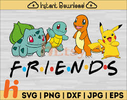 pokemon friends svg friends svg
