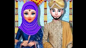 muslim couple wedding makeup and