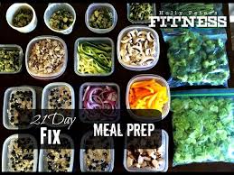 meal prep for the 21 day fix