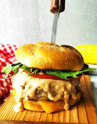 turkey burgers with special sauce