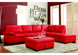 london red 3 pc sectional sofa quality