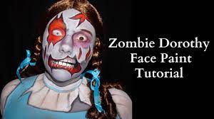 zombie dorothy face paint tutorial