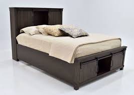 scott king size storage bed dark