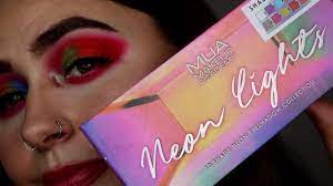 mua neon lights palette review you