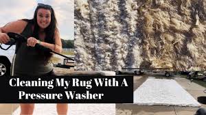 clean my rug with a pressure washer