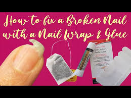 fix a broken nail with a nail wrap