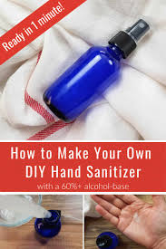 how to make your own diy hand sanitizer