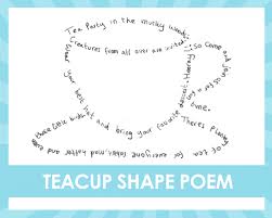 Alice in the Wonderland Shape Poetry Activity | Imagine Forest | Poetry  activities, Shape poems, Poetry for kids