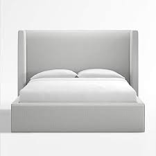 Oyster Grey Upholstered Queen Bed