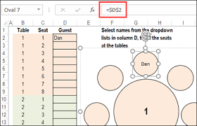 excel seating plan with charts