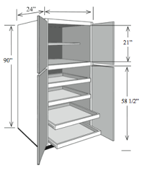 bbcp3384 kitchen base pantry cabinet