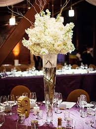 Tall Clear Glass Trumpet Vases Wedding