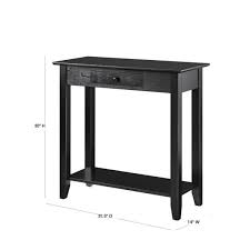standard rectangle wood console table