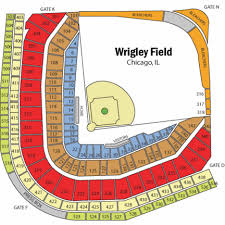 Wrigley Field Seating Chart With Rows And Seat Numbers
