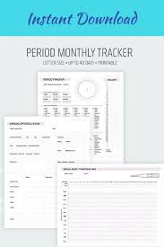 Period Tracker Month By Month Perpetual Basal Body