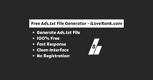 ads txt generator free iloverank