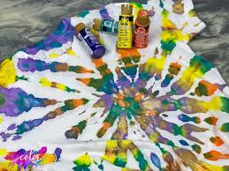 how to tie dye with acrylics paint
