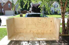 Diy Outdoor Storage Box Bench Sand
