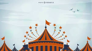 Colorful Funky Circus Background Vector