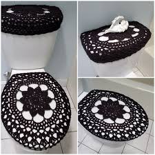 Crochet Toilet Tank Lid Cover Or