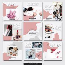 cosmetic insram template free