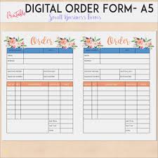 Personalized Invoices With Carbon Copy Custom Order Form