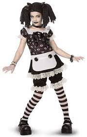 gothic rag doll child halloween costume