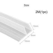 2m F Shape Bath Shower Door Seal Strip