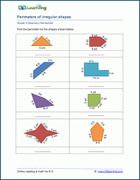 irregular shapes worksheets