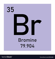 bromine chemical symbol royalty free