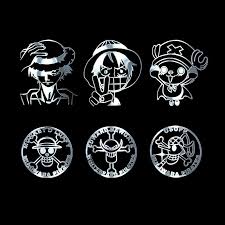 High quality luffy black and white wallpaper. Hot Metal Sticker One Piece Straw Hat Tuan Luffy Mobile Sticker Qiaoba Anime Cartoon White Beard One Piece Mobile Shell Metal Sticker Shopee Malaysia