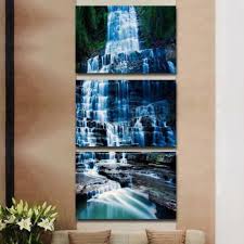 Blue Waterfall Canvas Wall Art Print