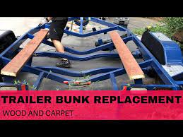 boat trailer bunk replacement diy