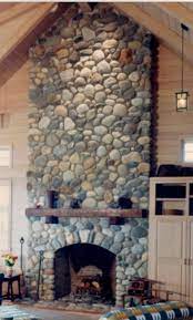 river rock fireplaces rock fireplaces