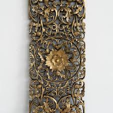 Antique Gilded Gold Vertical Wall Decor