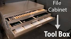 flat file cabinet into a tool box