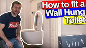 how to fit a wall hung toilet