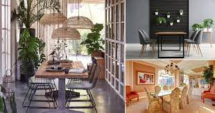 indoor plants dining room décor ideas