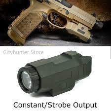 Us 36 98 38 Off Tactical Pistol Gun Light Weapon Compact Flashlight For20mm Picatinny Rail Mount Fit Ar 15 Ak 47 74 Glock 17 19 18c Gun Light On