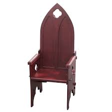 wooden meval throne