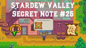 Secret Note #25 | Stardew Valley 1.4 | Giving the necklace to Caroline -  YouTube